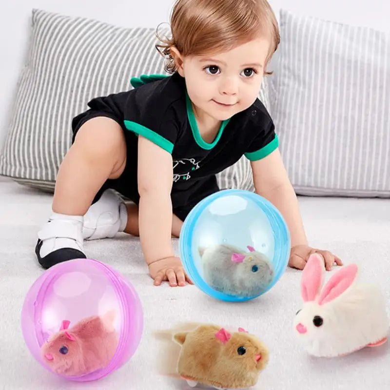 Rolling Ball Dog Toy Electric Hamster Running Rolling Toy Rolling Learning Cats and Dogs Toy Crawl Artifact Pet Rotating Toy