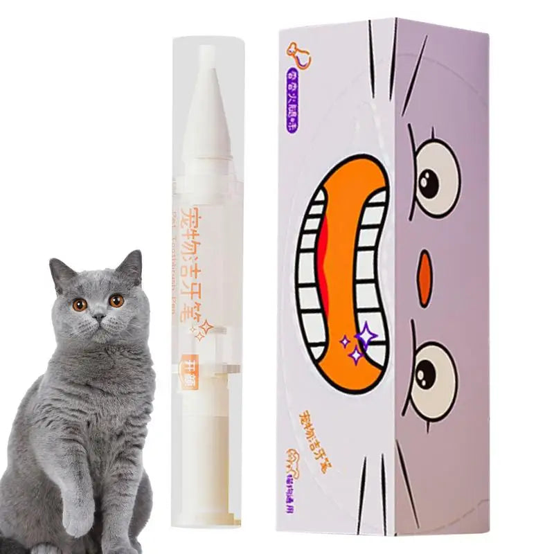 Pet Teeth Cleaning Pen Cat/Dog Tooth Whiten Pen Pet Grooming Toothbrush Cleaning Kit Fresh Breath Soft Bristles Pet Toothbrushes