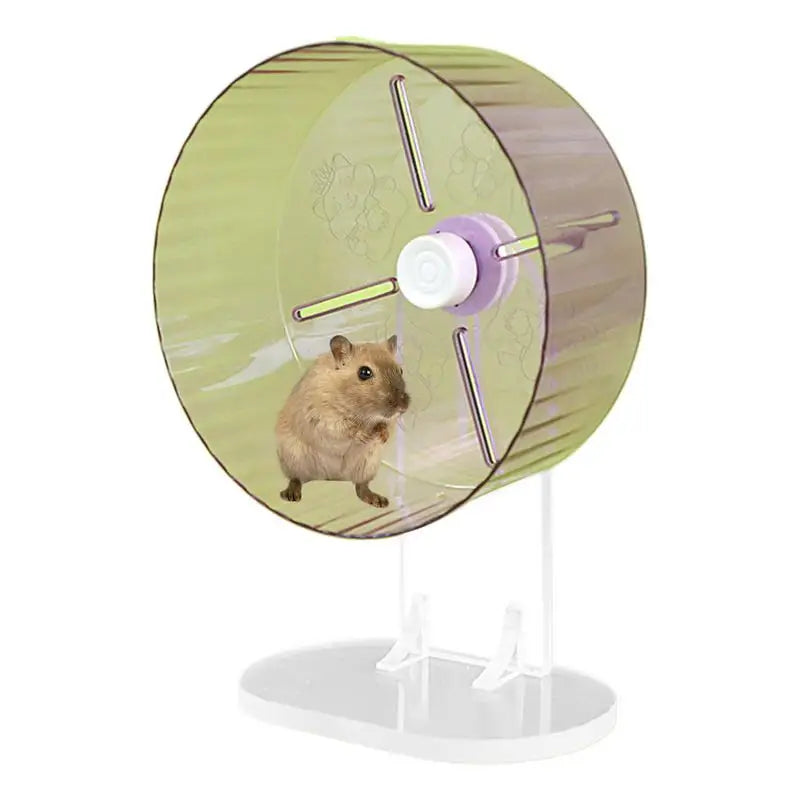 Small Hamster Wheel Pet Running Wheels Acrylic Silent Hamster Exercise Accessories For Gerbils Mice Degus Other Small Animals