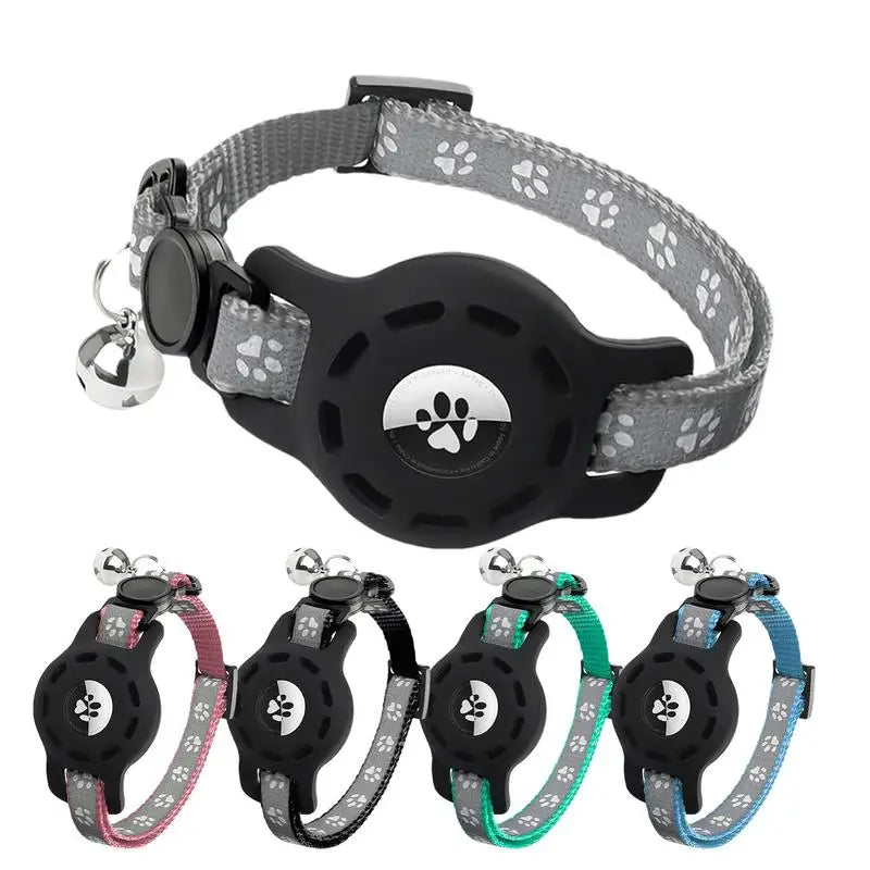 Reflective Cat Collar Pet Cat Adjustable Vest Anti-Lost Safety Release Buckle Cat Neck Waring  with Removable Bell for Camping