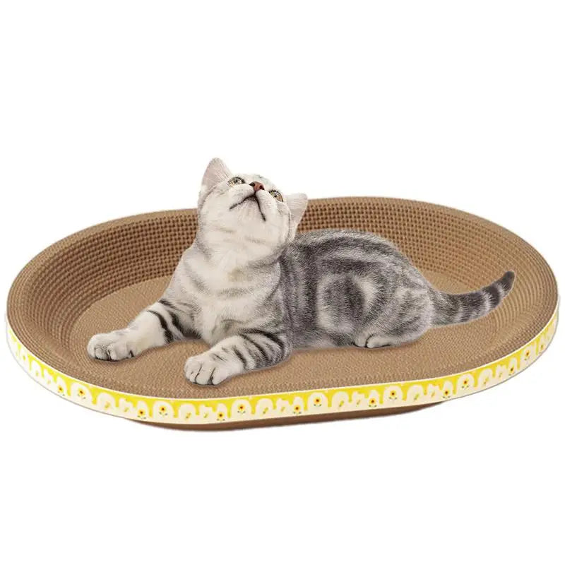 Cat Scratcher Bowl Pad Bowl Cat Cardboard Bed Scratch Mat Thick Lounge Bed Sofa For Cats Kittens Cat Scratcher Bowls Furniture